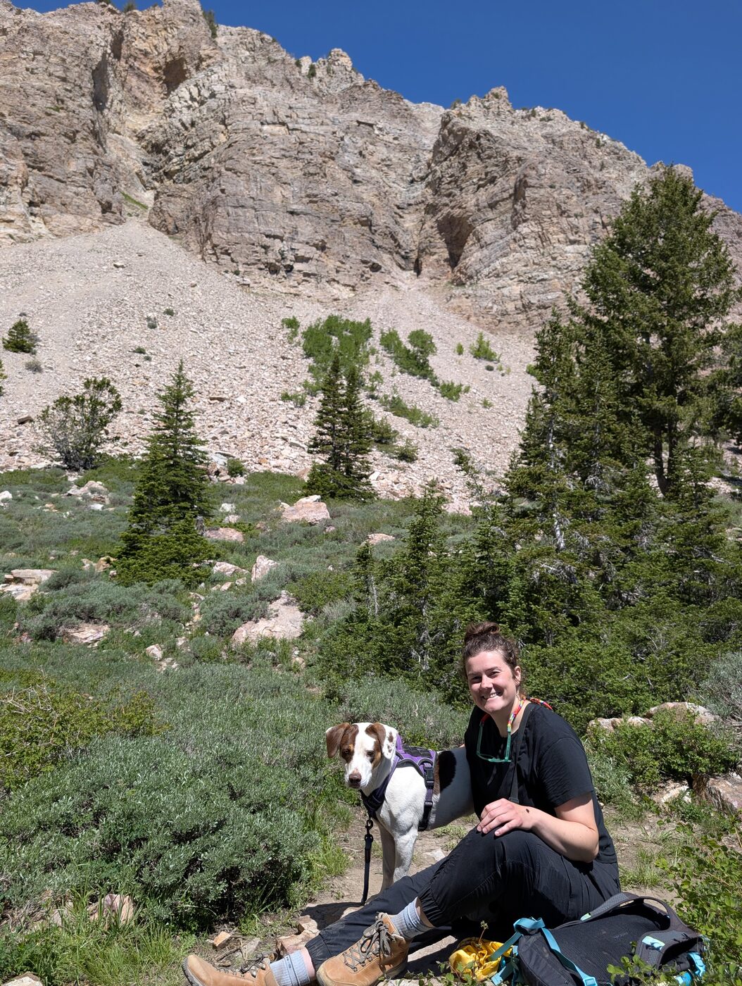 Hazel outdoors, June 2026